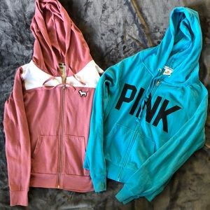 VS PINK Zip-Ups- 2 for 1 DEAL! 💓